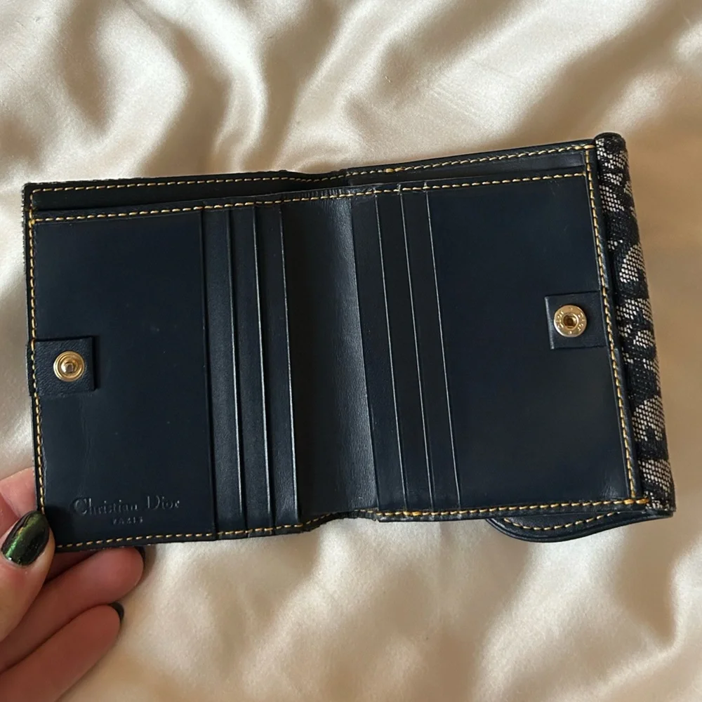 Christian Dior Trotter Saddle Bi-Fold Compact Wallet